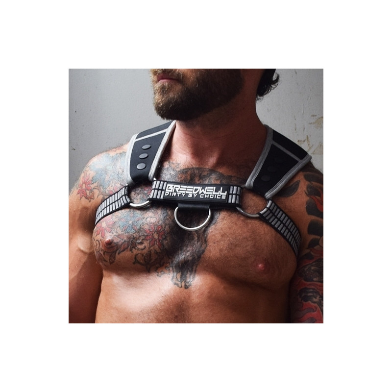 Breedwell Harnais Intimidator Breedwell Noir-Gris